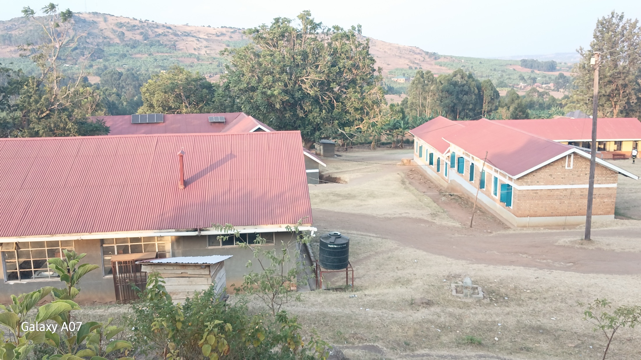The school in its hillside setting
